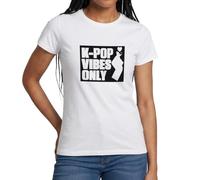 K-Pop Vibes Only Mit Fingerherz Frauen T-Shirt
