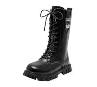 K-popde-mon hun-ters Stiefel Kinder Mädchen Gefütterte Gummistiefel Boots Klassische Winterstiefel Schnürstiefel Mit Seitlichen Plüsch Warmem Reißverschlüssen Hohe Stiefel Boots Herbststiefel
