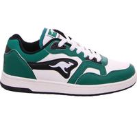 KangaROOS Unisex K-Slam Point Sneaker, Green/Jet Black, 42 EU