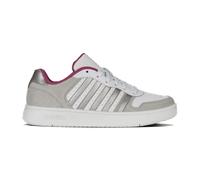 Sneaker K-SWISS "COURT PALISADES", Gr. 41, gray violet, silber, weiß, Leder, sportlich, Schuhe (85044634-41) gray violet, silber, weiß