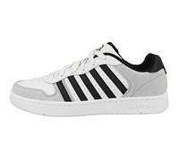 Sneaker K-SWISS "Court Palisades", Damen, Gr. 44, schwarz (weiß, grau, schwarz), Leder, Schuhe Sneaker (18868239-44) weiß, grau, schwarz