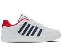 K-Swiss Court Palisades Herren Turnschuh, White Red Peacoat, 39 EU