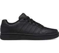 K-SWISS - Court Palisades - Schuhe für Damen und Herren - Vintage-Tennisstil mit hohem Komfort - Cupsohle, Leder-Obermaterial, Schnürung - schwarz - 41 EU