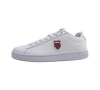 Sneaker K-SWISS "Court Shield" Gr. 43, bunt (weiß, rot, blau) Schuhe Schnürhalbschuhe (87714012-43)