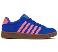 Sneaker K-SWISS "COURT TIEBREAK II SDE", Damen, Gr. 41, dazblu, pnklem, gum, Leder, Schuhe Sneaker (91231158-41) dazblu, pnklem, gum