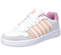 K-Swiss Damen Court Palisades Sneaker, WHT/APRICOT/FXGLVE, 36 EU