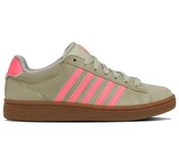 Sneaker K-SWISS "COURT TIEBREAK II SDE", Damen, Gr. 37, abstn, pnklem, gum, Leder, Schuhe Sneaker (82752817-37) abstn, pnklem, gum
