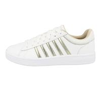 K-Swiss Damen Court Winston Sneaker, White/Champagne, 37 EU