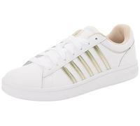 K-Swiss Damen Court Winston Sneaker, White/Champagne, 38 EU