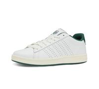 Sneaker K-SWISS "COURT BASE II", Herren, Gr. 44, weiß, posy grün, Leder, Schuhe Sneaker (14565631-44) weiß, posy grün