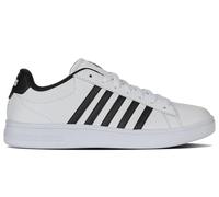 Sneaker K-SWISS "COURT TIEBREAK II", Herren, Gr. 44, schwarz-weiß (weiß, schwarz, weiß), Leder, Schuhe (44912825-44) weiß, schwarz, weiß