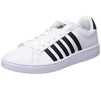 K-Swiss Herren Court TIEBREAK Sneaker, White/Black/White, 44.5 EU