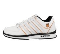 Sneaker K-SWISS "RINZLER", Damen, Gr. 43, wt, orngppy, bk, Leder, Schuhe Sneaker (27184428-43) wt, orngppy, bk