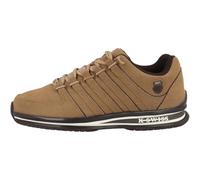 Sneaker K-SWISS "RINZLER", Gr. 42, indian tan, schwarz coffee, snow weiß, Leder, sportlich, Schuhe (90717335-42) indian tan, schwarz coffee, snow weiß