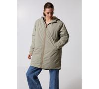 K-Way - Isolierte, wasserfeste Lang Jacke - Le Vrai 4.0 Eiffel East Orsetto Green Oak für Damen - Größe L - Khaki Khaki L