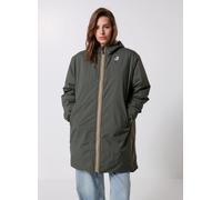 K-Way - Isolierte, wasserfeste Lang Jacke - Le Vrai 4.0 Eiffel East Orsetto Green Blackish für Herren - Größe L - Grün Grün L