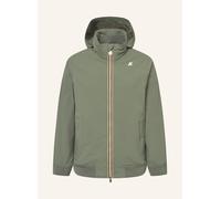 Funktionsjacke K-WAY "K-Way Funktionsjacke AMAURY STRETCH NYLON JERSEY", Herren, Gr. XXL, grün lichen, Obermaterial: 93% Nylon, 7% Elastan, Jacken Funktionsjacke (14676728-XXL) grün lichen