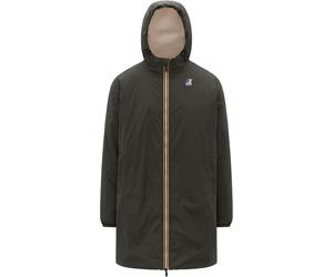 K-Way - Isolierte, wasserfeste Lang Jacke - Le Vrai 4.0 Eiffel East Orsetto Green Blackish für Damen - Größe S - Grün Grün S