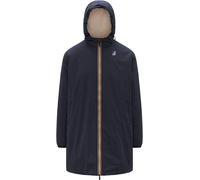 K-Way - Lang, gefütterte und wasserfeste Jacke - Unisex - Le Vrai 4.0 Eiffel East Orsetto - Le Vrai 4.0 Eiffel East Orsetto Depht Blue für Navy blau M
