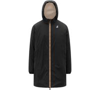 K-Way - Lang, gefütterte und wasserfeste Jacke - Unisex - Le Vrai 4.0 Eiffel East Orsetto - Le Vrai 4.0 Eiffel East Orsetto Black Pure für schwarz M