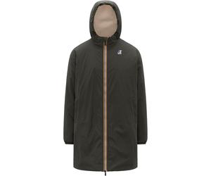 K-Way - Lang, gefütterte und wasserfeste Jacke - Unisex - Le Vrai 4.0 Eiffel East Orsetto - Le Vrai 4.0 Eiffel East Orsetto Green Blackish Grün M