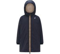 K-Way - Lang, gefütterte, wasserfeste und winddichte Jacke - Kind - P. Le Vrai 4.0 Eiffel Orsetto - P.Le Vrai 4.0 Eiffel Orsetto Depht Navy blau 10 Jahre