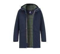K-WAY Parka Herren Stehkragen Mikrofaser blau, XXL