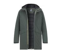 K-WAY Parka Herren Stehkragen Mikrofaser grün, L