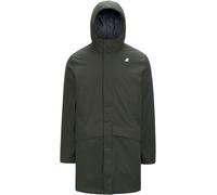 K-Way - Wärmende und wasserfeste Parka - Herren - Jarno Twill Marmotta - Jarno Twill Marmotta Green B Blue A für Herren - Größe S - Grün Grün S