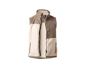 K-WAY Weste Herren Stehkragen Fleece beige, M