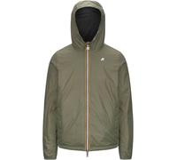 K-Way - Winddichte und atmungsaktive Wendejacke - Jake Plus.2 Double Black Pure Green Lichen für Herren - Größe L - schwarz schwarz L