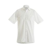 K133 Kustom Herren Hemd Kurzarm Kit Pilot Shirt White 37 (S/14H)