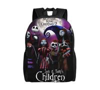K2630 The Nightmare Before Christmas Unisex-Rucksack, Laptop, Schultasche, College-Studententasche,