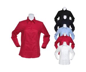 K361 Kustom Kit Hemd Langarm Oxford Shirt White 46 (3XL/20)