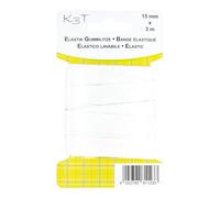 K3T Elastik Gummilitze, 15mm x 3m, Farbe weiß, Art.-Nr. 81123