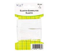 K3T Elastik Gummilitze 28 mm x 1 m, weiß