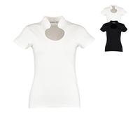 K755 Kustom Kit Bluse mit Asiakragen und Keyhole-Ausschnitt White XL (20-22)