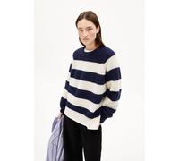 KAAGI STRIPES STRICKPULLOVER | Bio-Woll-Mix - blau (XS)
