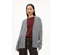 ARMEDANGELS KAARDON ICONIC - Damen Strickjacke Relaxed Fit aus Bio-Merino Wolle light grey melange S