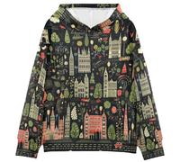 KAAVIYO Abstrakte Karikatur Kunst Kinder Kapuzenpullover mit 3D-Druck für Mädchen Jungen