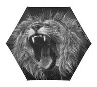 KAAVIYO Kunst König Der Löwen Regenschirm UV-Schutz Taschenschirm Umbrella Klein Leicht Schirm Kompakt Schirme für Mädchen Reise Strand Frauen