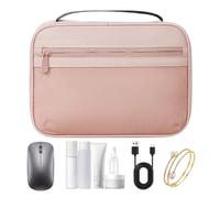 Kabelaufbewahrungstasche: Staubdichter Reise-Organizer für Ladekabel, tragbare Tasche mit kompaktem Design, Lagerlösung für Kabel, Ladegerät, Telefon, Kopfhörer, Zubehör, rose, Refer to description