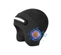 Kabellose Strickmütze - Blùetooth Music Beanie | Wiederaufladbare Strickmütze mit LED-Licht | Bietet Wärme, Sichtbarkeit und Nachtsicherheit für Damen, Teenager, Mädchen, Outdoor-Reisen, Stil
