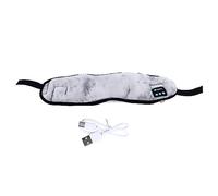 Kabelloser Schlaf-Augenklappe, luxuriös, weich, für Reisen, Grau, für Männer und Frauen