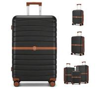 Kabinengröße Koffer 20/24/28 Zoll - Handgepäck & Aufgabegepäck - ABS+PC Koffer mit Schloss & Rollen, Kleine/Mittlere/Große Ausführung für Reisen, Urla