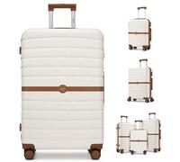 Kabinengröße Koffer 20/24/28 Zoll - Handgepäck & Aufgabegepäck - ABS+PC Koffer mit Schloss & Rollen, Kleine/Mittlere/Große Ausführung für Reisen, Urla