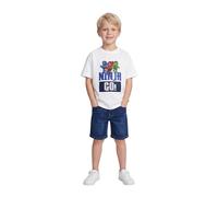 Kabooki LEGO® NINJAGO® Kinder T-Shirt für Jungen und Mädchen | Weicher Single Jersey Stoff | Kurzarm Alltagsshirt mit LEGO® NINJAGO® Frontprint