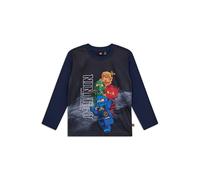 Kabooki LEGO® NINJAGO® Langarmshirt für Jungen - T-Shirt mit großem Ninja-Print | Weiche Baumwolle/Polyester für leuchtende Farben | Ideal für den Alltag