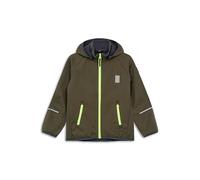 Kabooki LEGO® Softshelljacke für Jungen und Mädchen - Winddichte und wasserabweisende Übergangsjacke mit abnehmbarer Kapuze | Reflektoren und Fleece-Futter