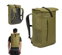 KADVA Companion 20 L City Backpack | Laptopfach bis 15" | Magnetischer Rollverschluss | Brustgurt | Kompressionsriemen | Verstellbare Träger | Reflektierende Elemente | 100% Polyester